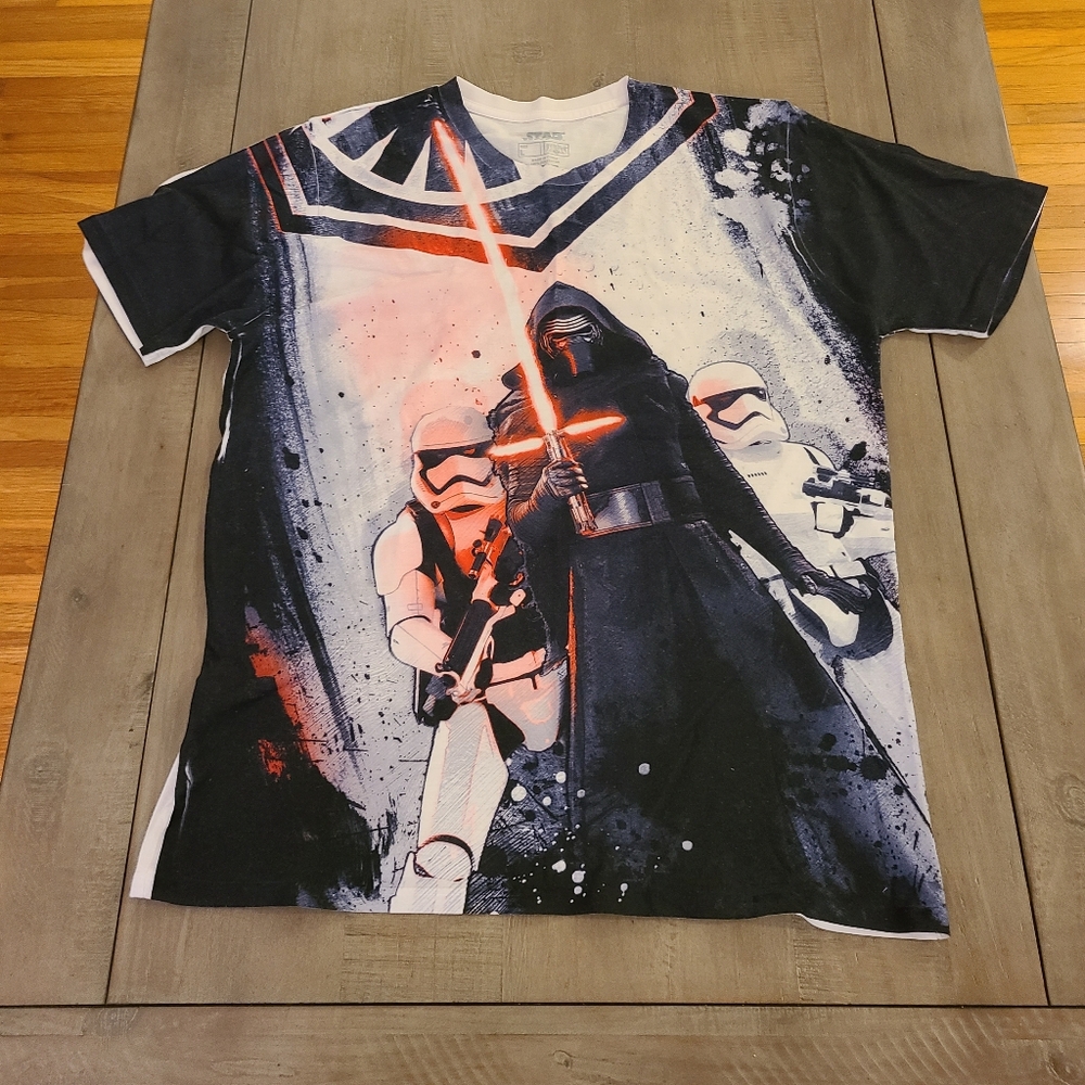Star Wars Kids Tee with Kylo Ren and Stormtroopers